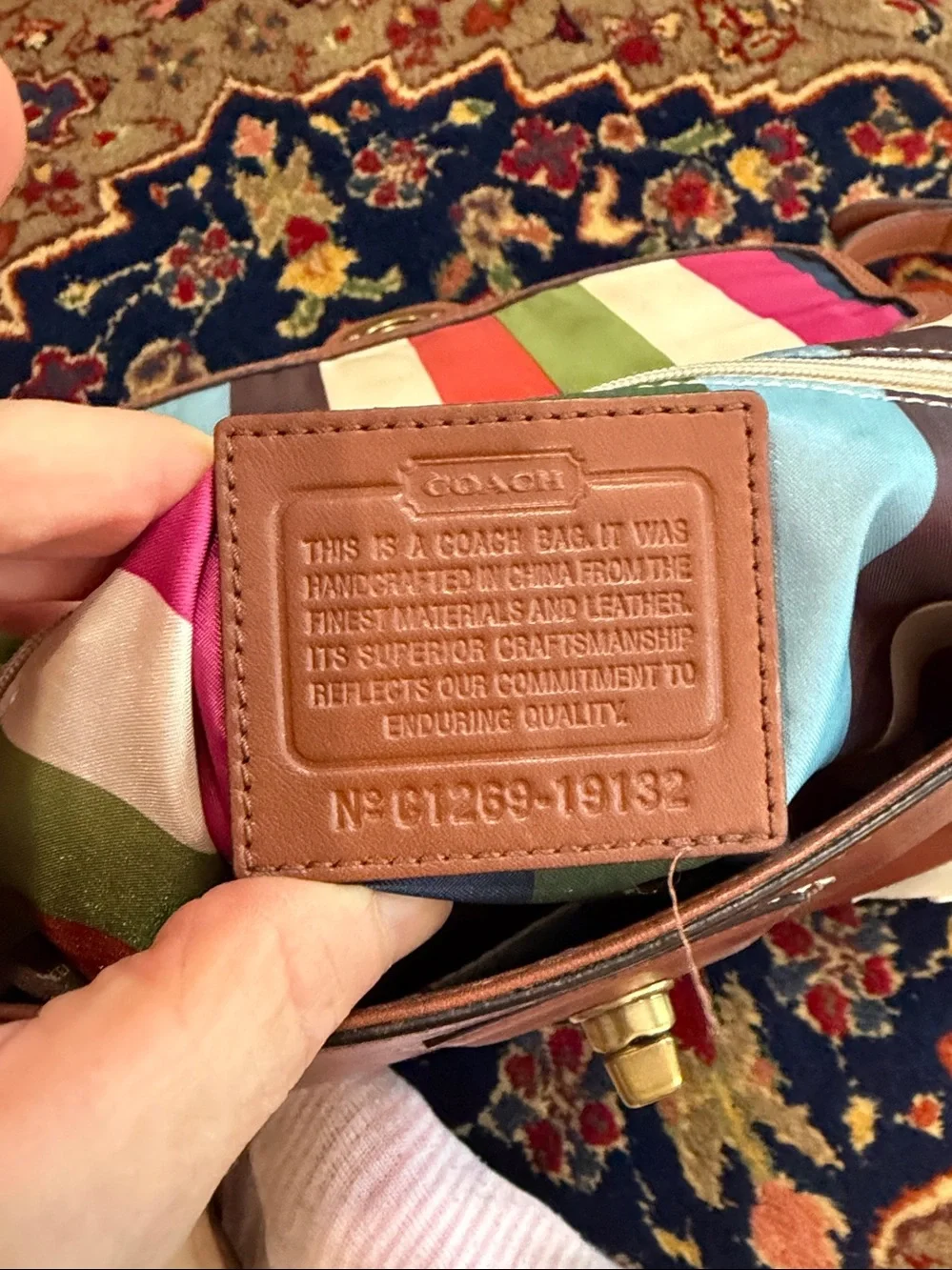 VINTAGE COACH WILLIS LEGACY PURSE